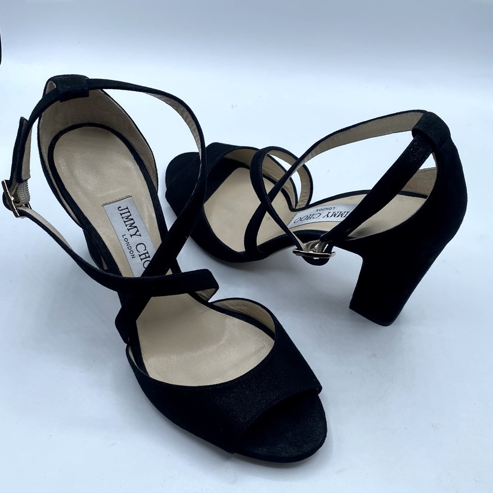 Jimmy Choo Carrie Shimmer Sandals